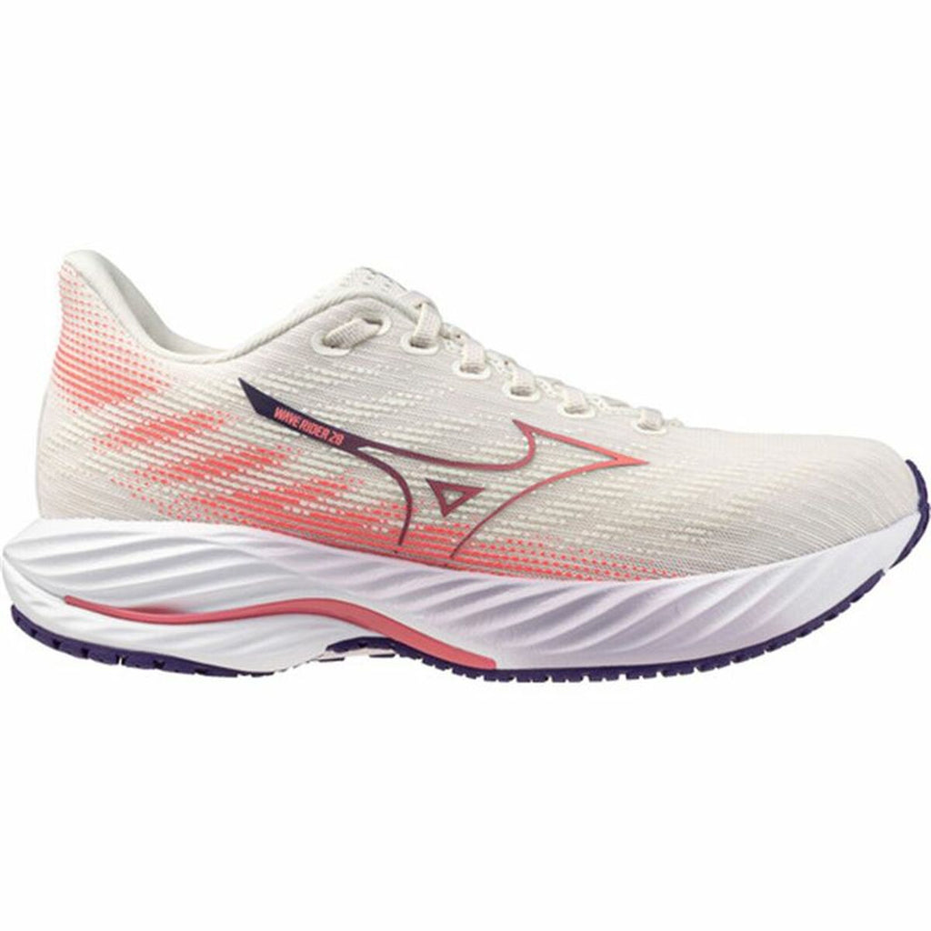 Running Shoes for Adults Mizuno Wave Rider 28 Red Lady-0