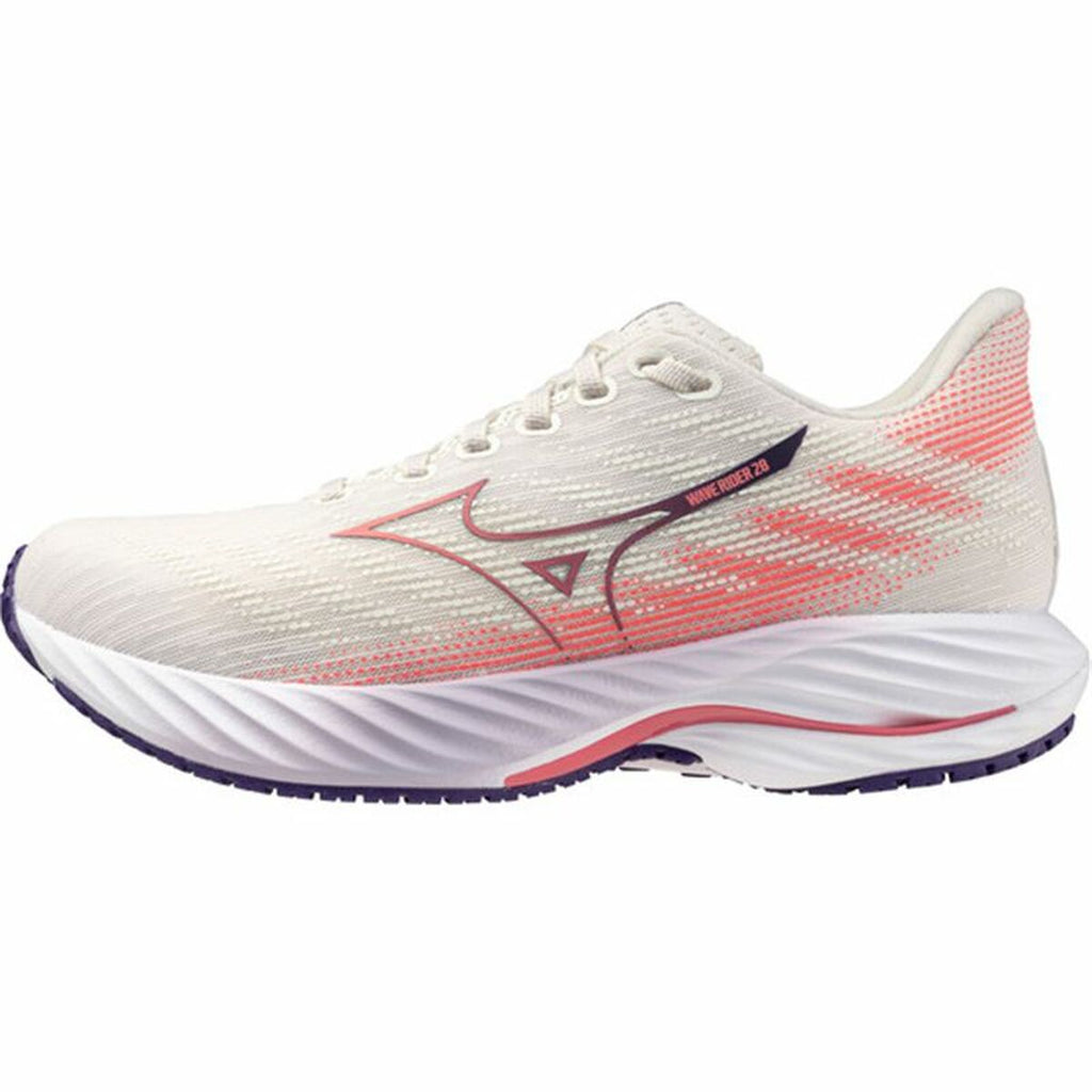 Running Shoes for Adults Mizuno Wave Rider 28 Red Lady-6