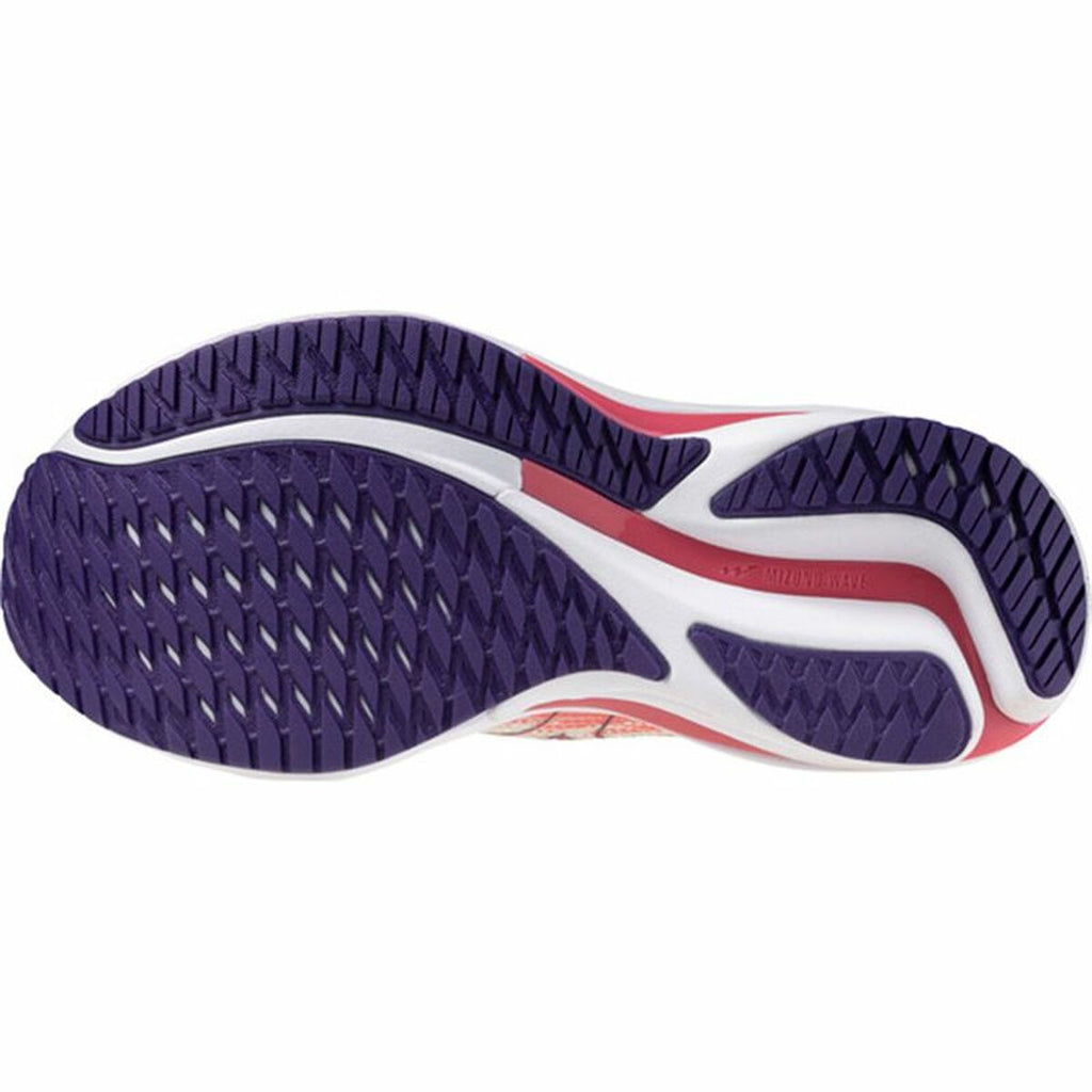 Running Shoes for Adults Mizuno Wave Rider 28 Red Lady-4