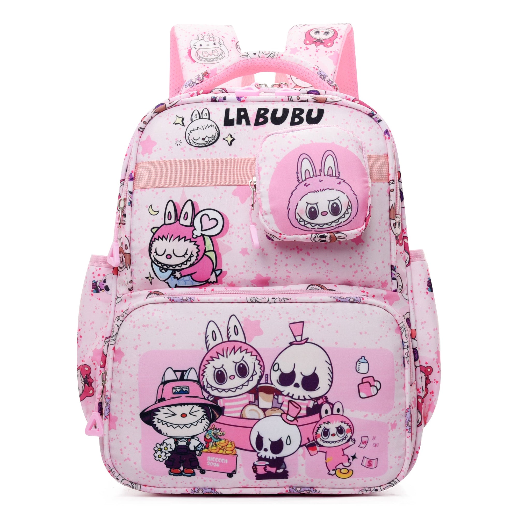 Everyday Is a Happy Day Labubu Kids Backpack-3